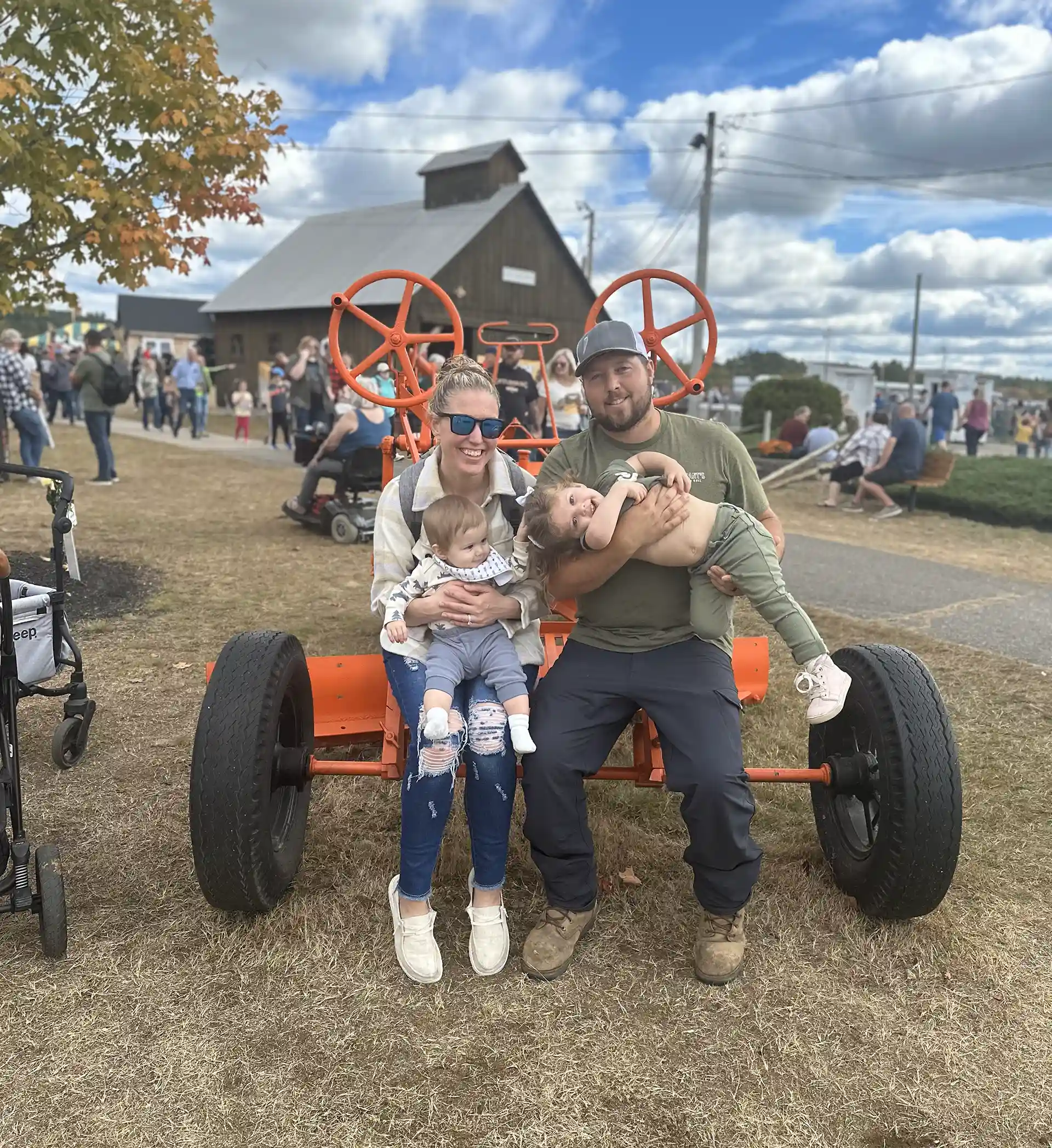 photo of the Allan Trant family showing their support for community events - Community support - best deck builders in new hampshire seacoast